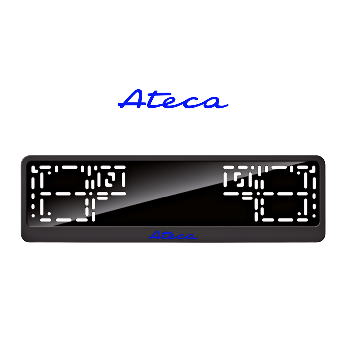 Cadres de plaque d'immatriculation Ateca - Bleu - CLASSIC