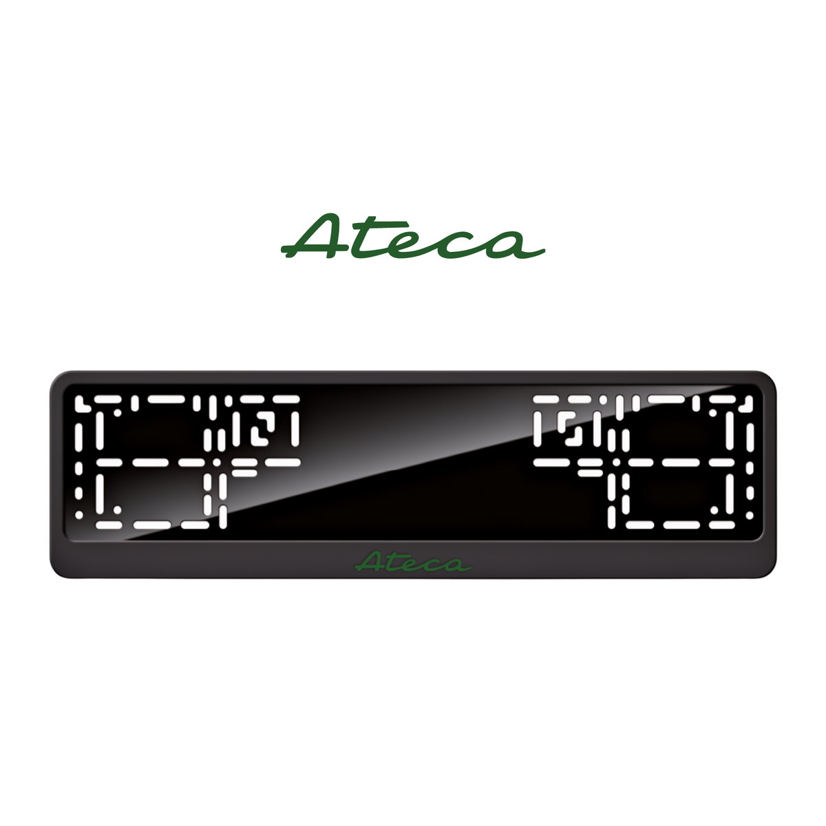 Cadres de plaque d'immatriculation Ateca - Vert - CLASSIC