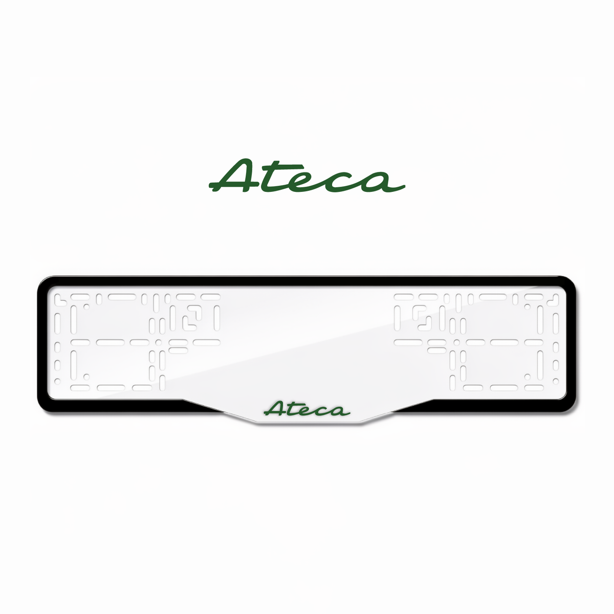 Cadres de plaque d'immatriculation Ateca - Vert - GLASS