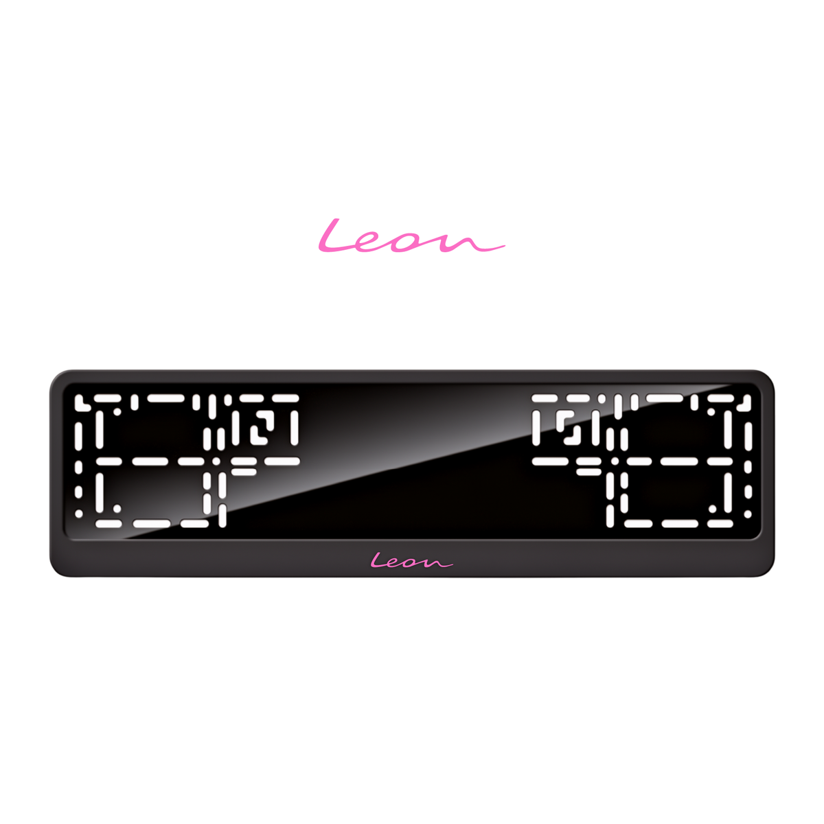 Cadres de plaque d'immatriculation Leon - Rose - CLASSIC