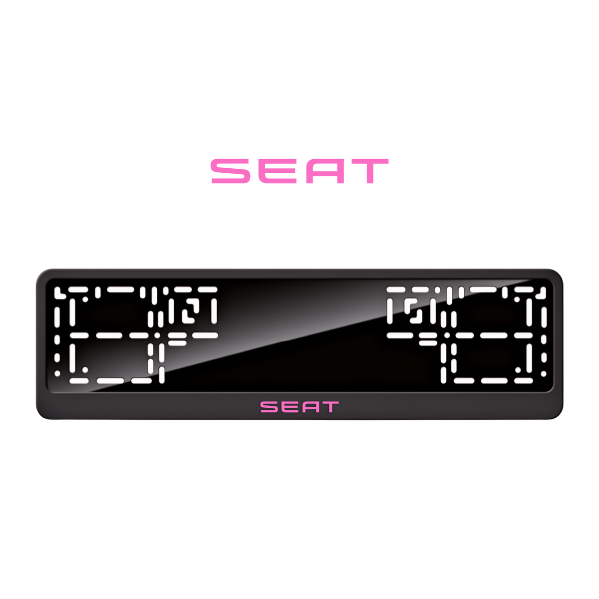 Cadres de plaque d'immatriculation SEAT - Rose - CLASSIC