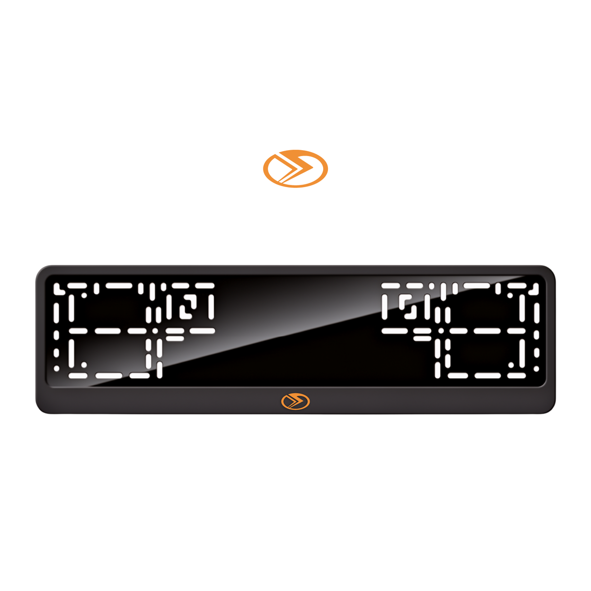 Cadres de plaque d'immatriculation Seres Logo - Orange Hermès - CLASSIC