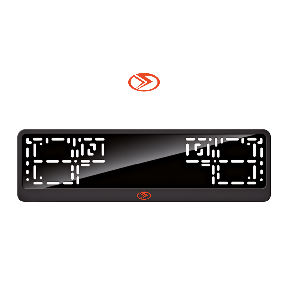 Cadres de plaque d'immatriculation Seres Logo - Rouge - CLASSIC