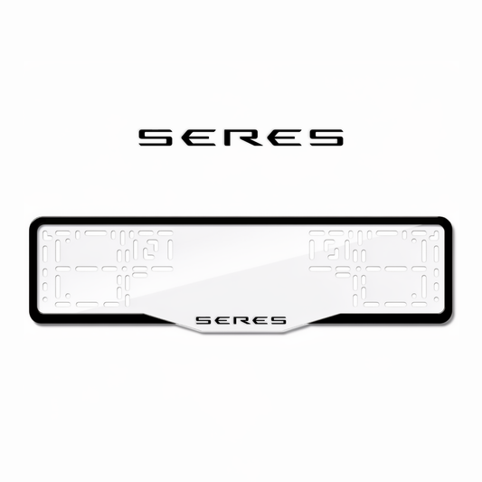 Cadres de plaque d'immatriculation Seres - Noir - GLASS