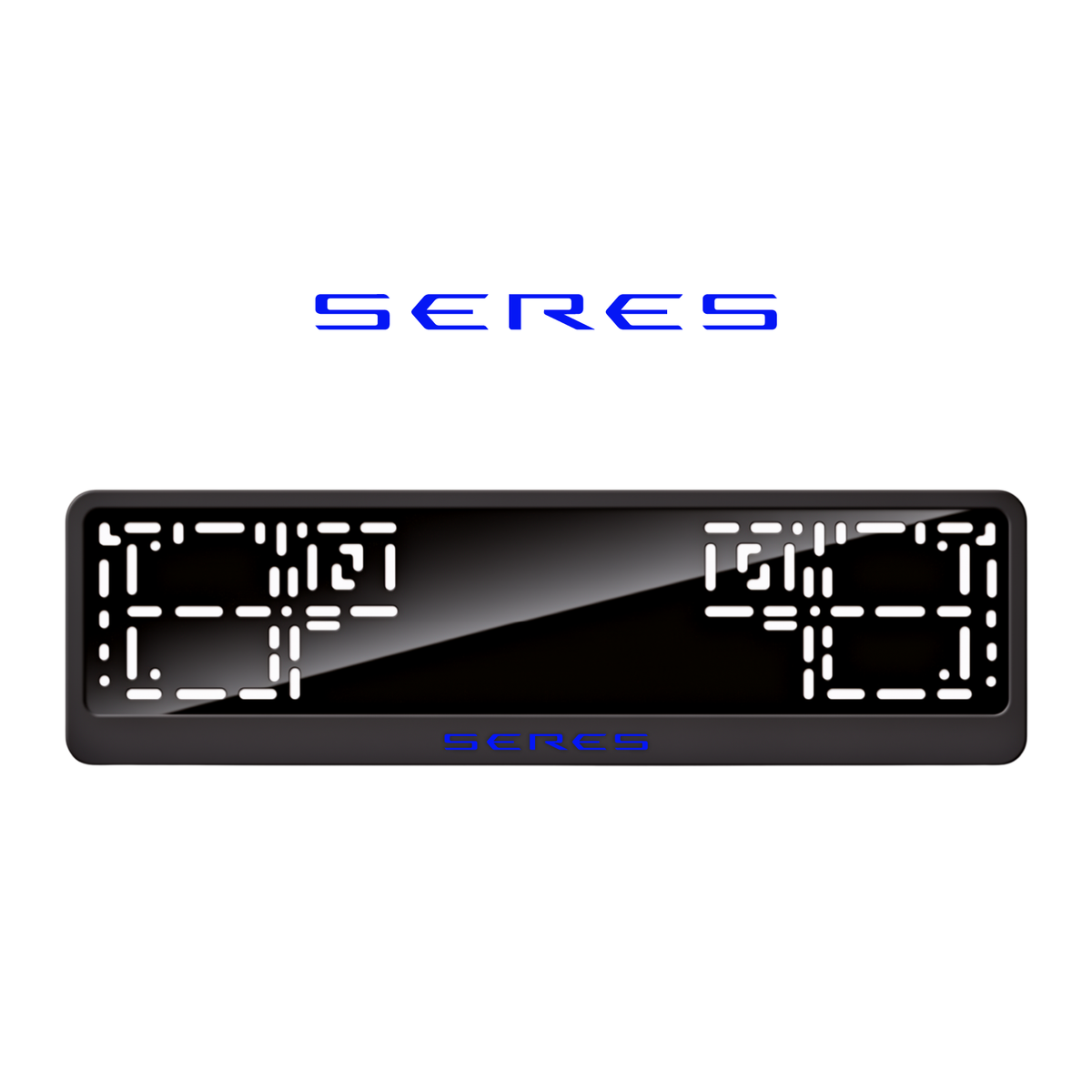 Cadres de plaque d'immatriculation Seres - Bleu - CLASSIC
