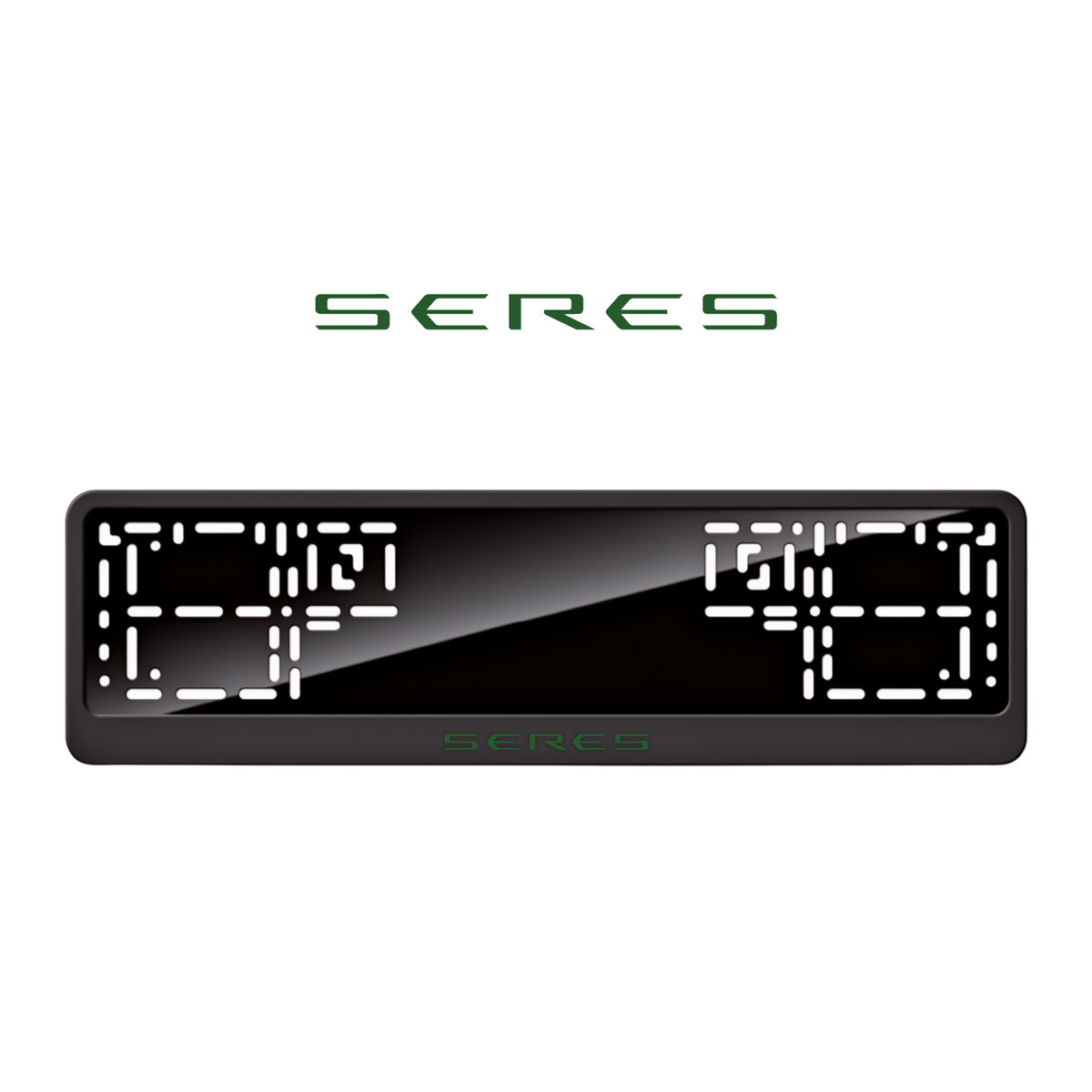 Cadres de plaque d'immatriculation Seres - Vert - CLASSIC