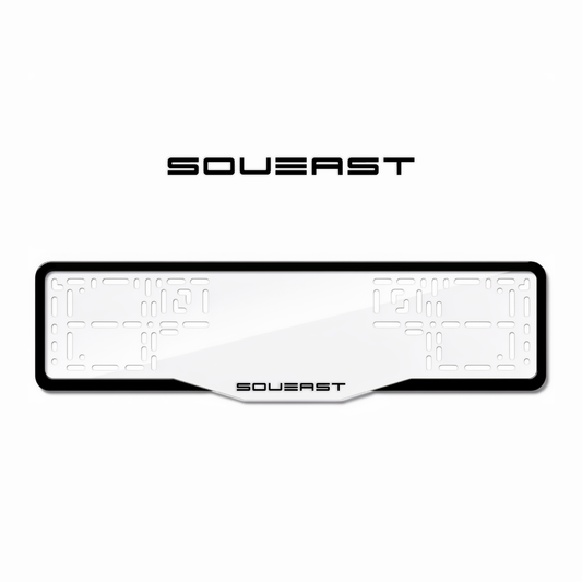 Cadres de plaque d'immatriculation Soueast - Noir - GLASS