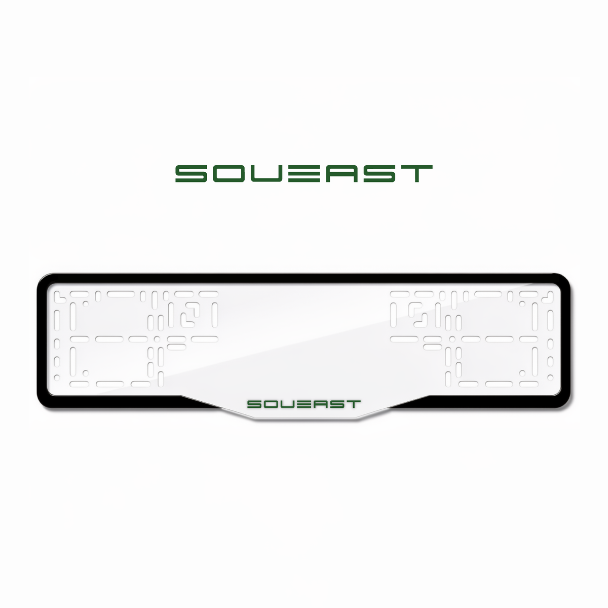 Cadres de plaque d'immatriculation Soueast - Vert - GLASS