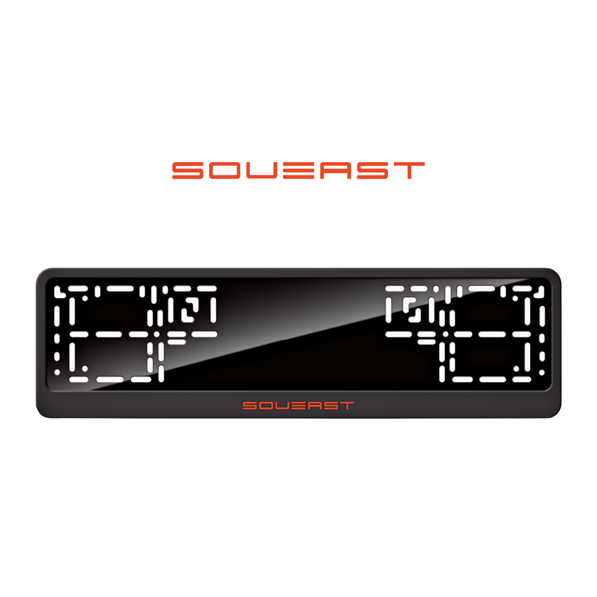 Cadres de plaque d'immatriculation Soueast - Rouge - CLASSIC
