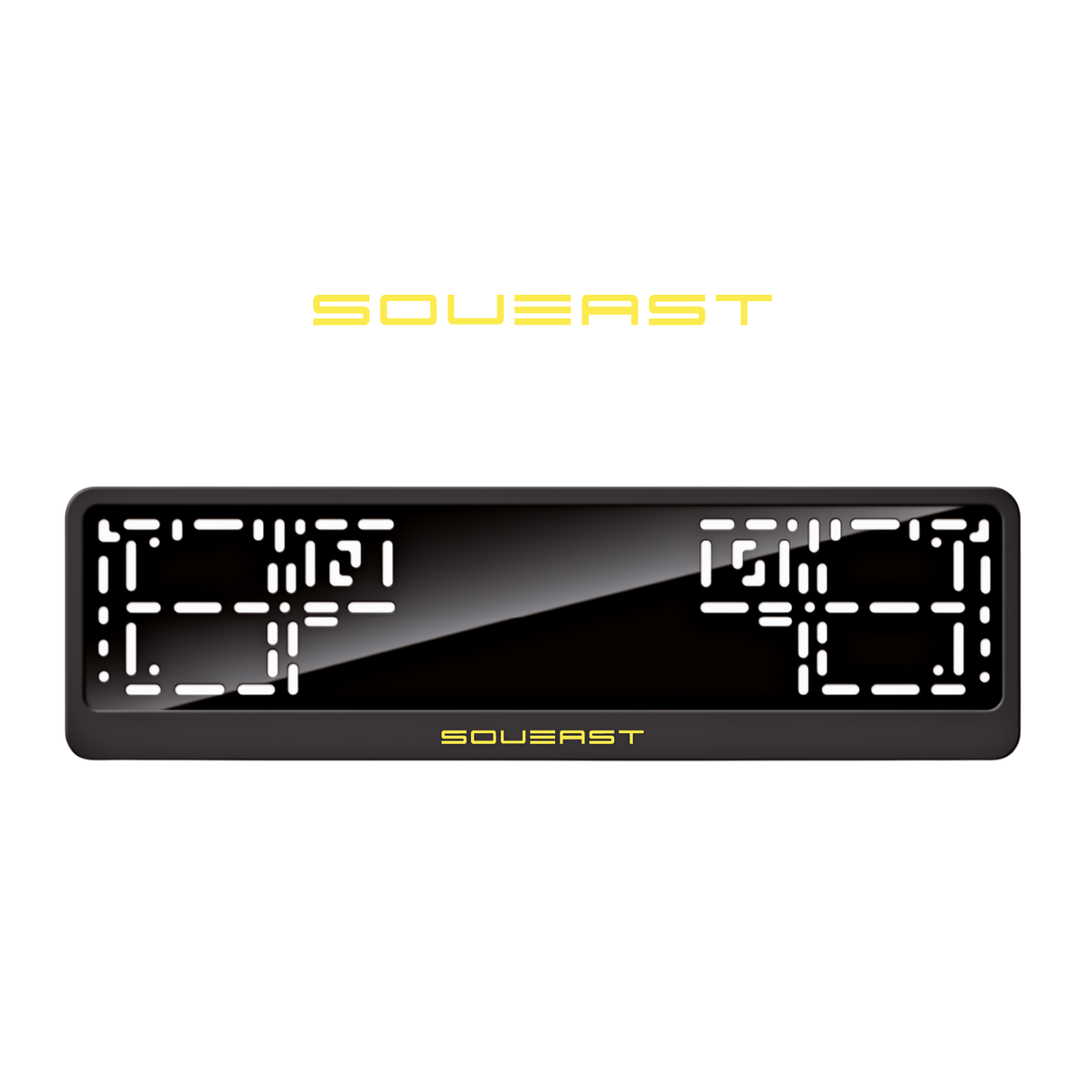Cadres de plaque d'immatriculation Soueast - Jaune - CLASSIC