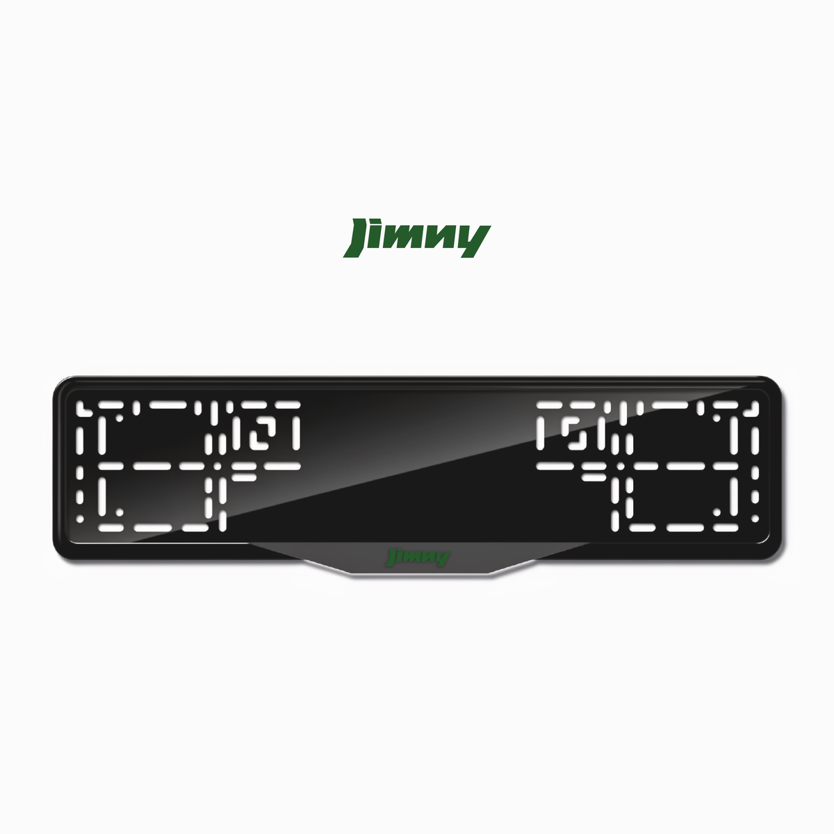 Cadres de plaque d'immatriculation Jimny - Vert - SATIN