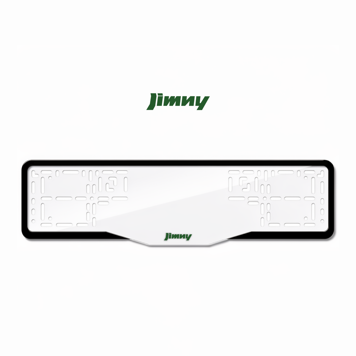 Cadres de plaque d'immatriculation Jimny - Vert - GLASS
