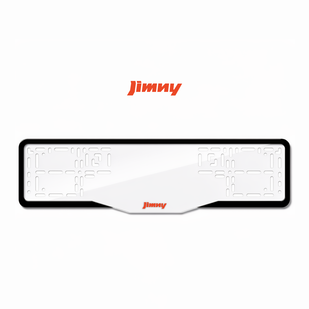 Cadres de plaque d'immatriculation Jimny - Rouge - GLASS