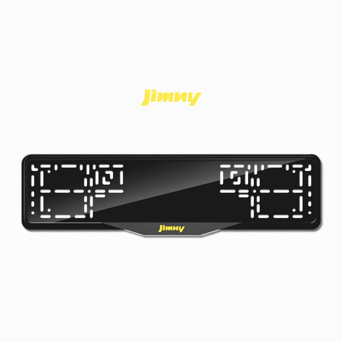 Cadres de plaque d'immatriculation Jimny - Jaune - SATIN