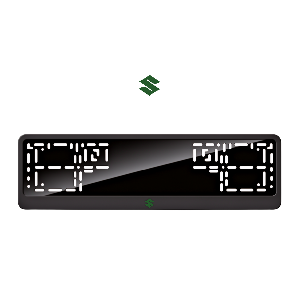 Cadres de plaque d'immatriculation Suzuki Logo - Vert - CLASSIC