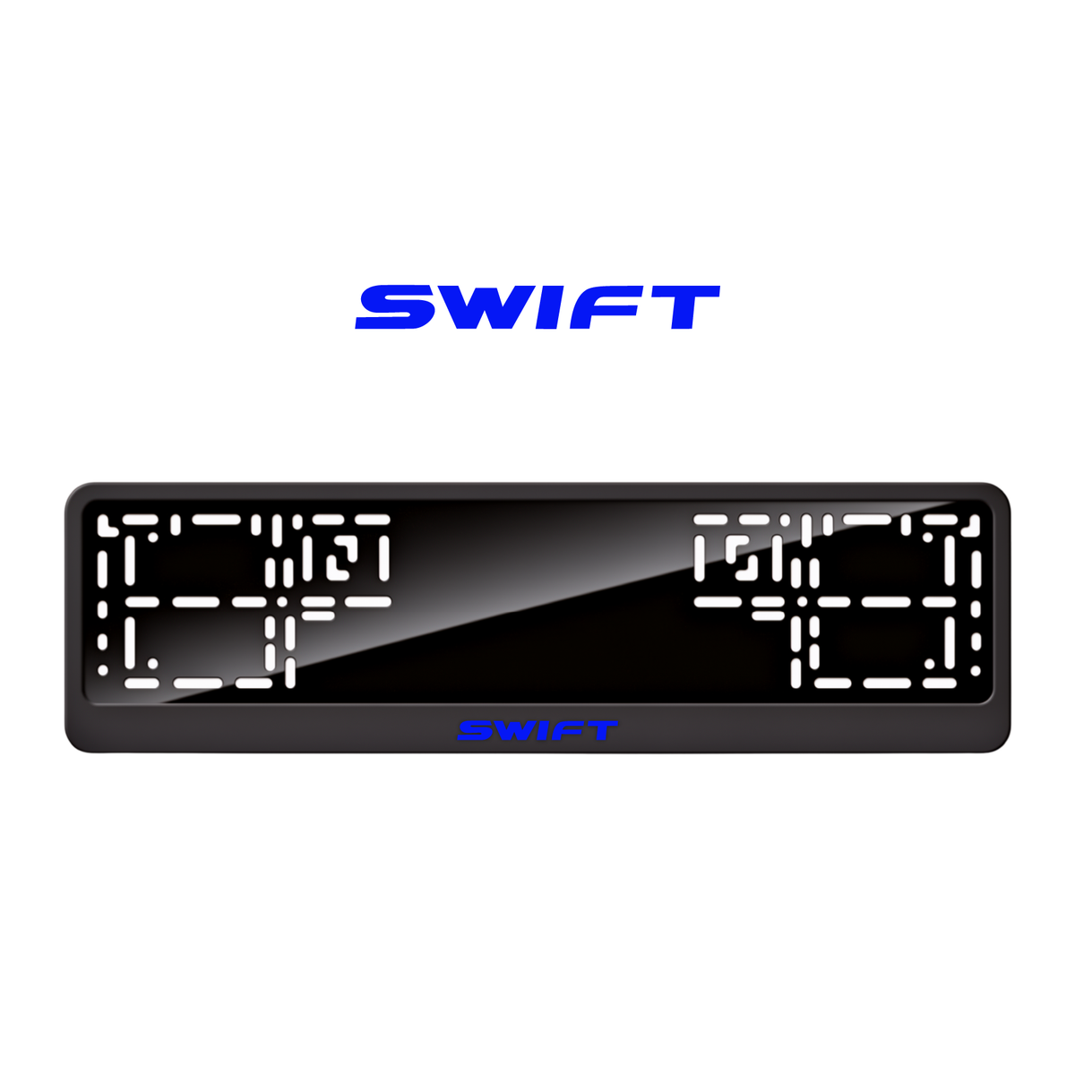 Cadres de plaque d'immatriculation Swift - Bleu - CLASSIC