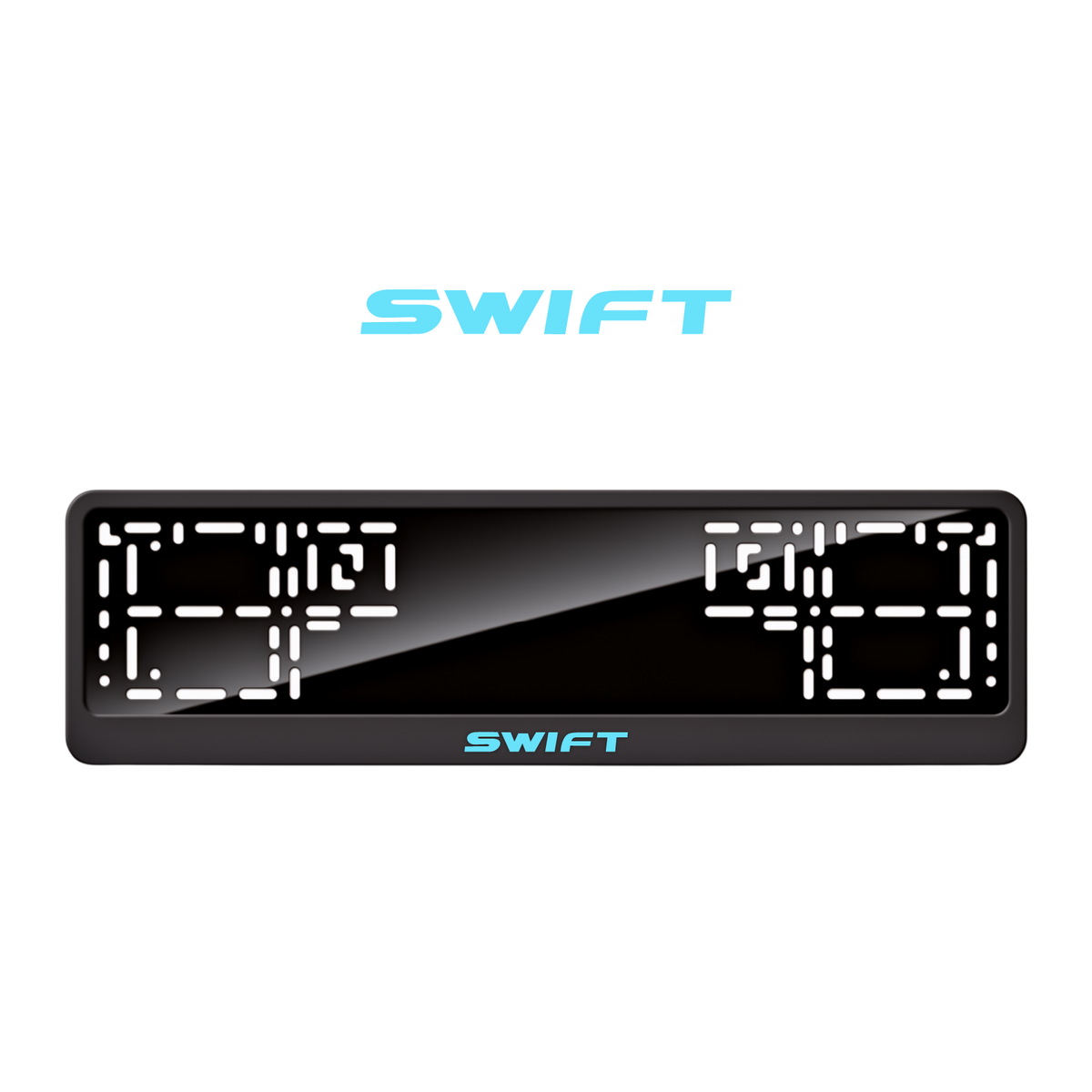 Cadres de plaque d'immatriculation Swift - Bleu Tiffany - CLASSIC