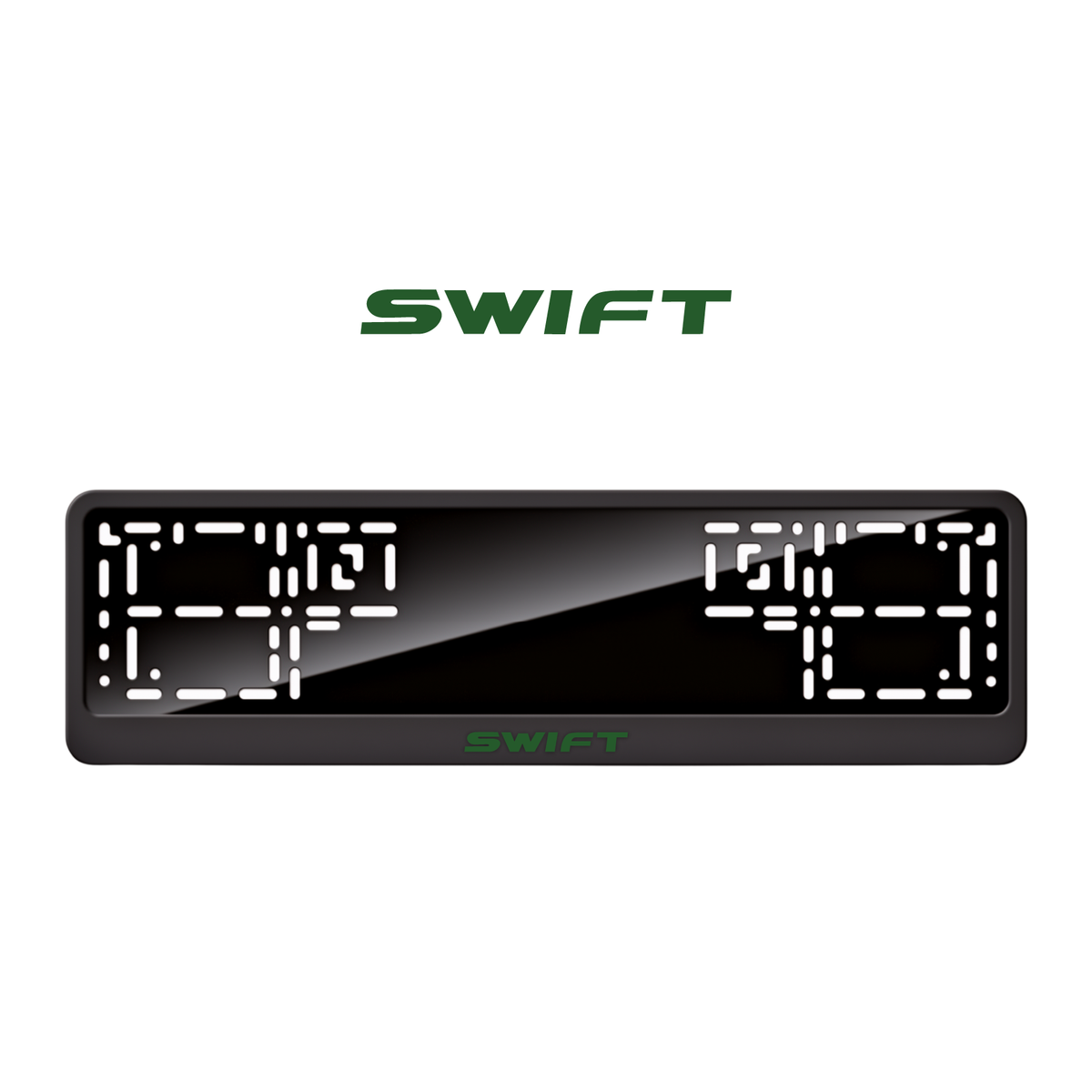 Cadres de plaque d'immatriculation Swift - Vert - CLASSIC