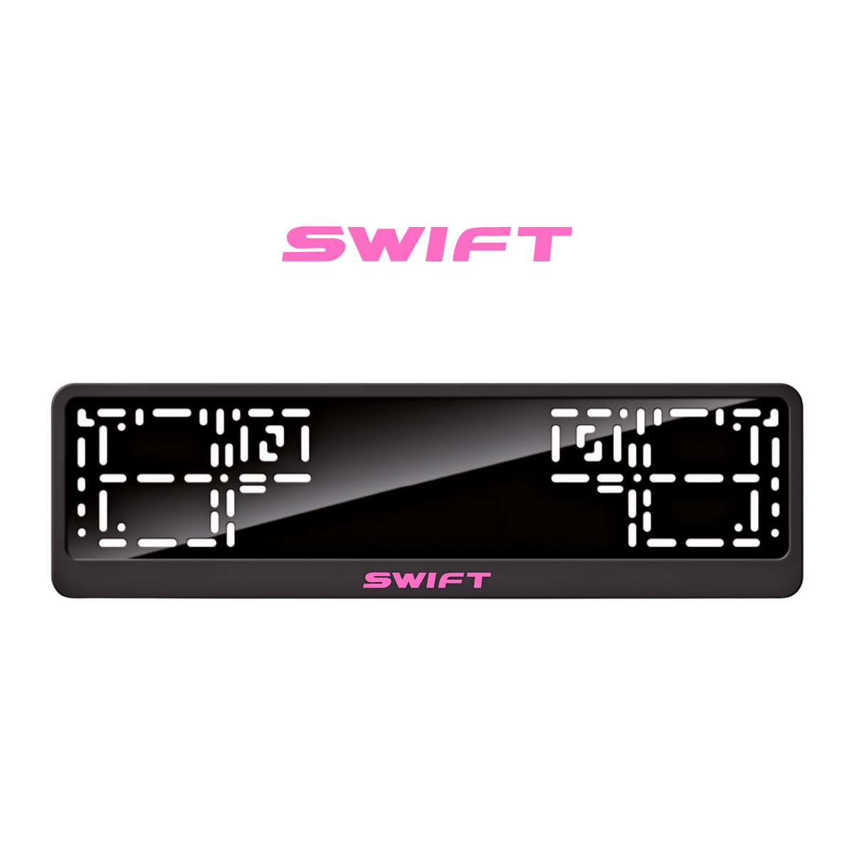 Cadres de plaque d'immatriculation Swift - Rose - CLASSIC