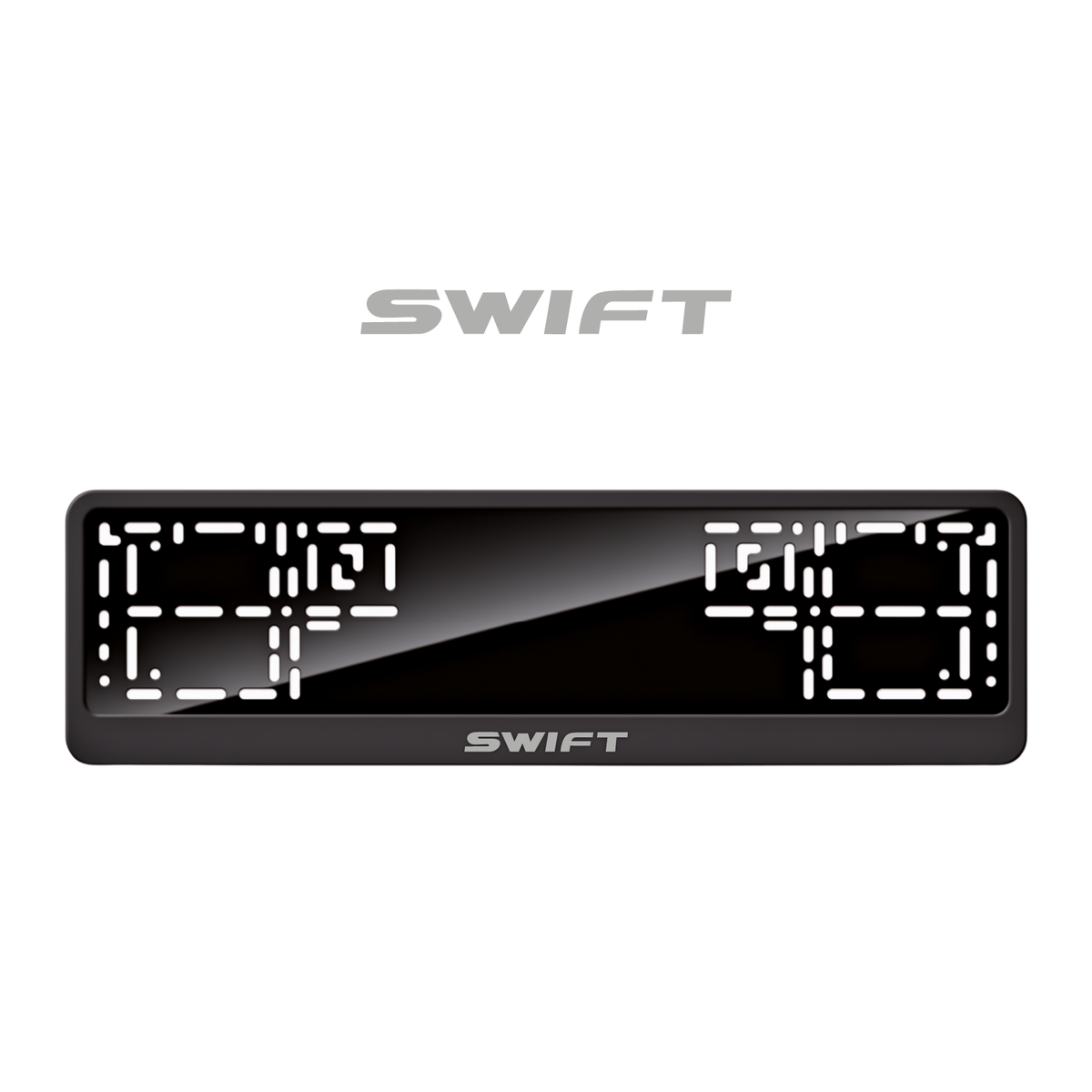 Cadres de plaque d'immatriculation Swift - Gris - CLASSIC
