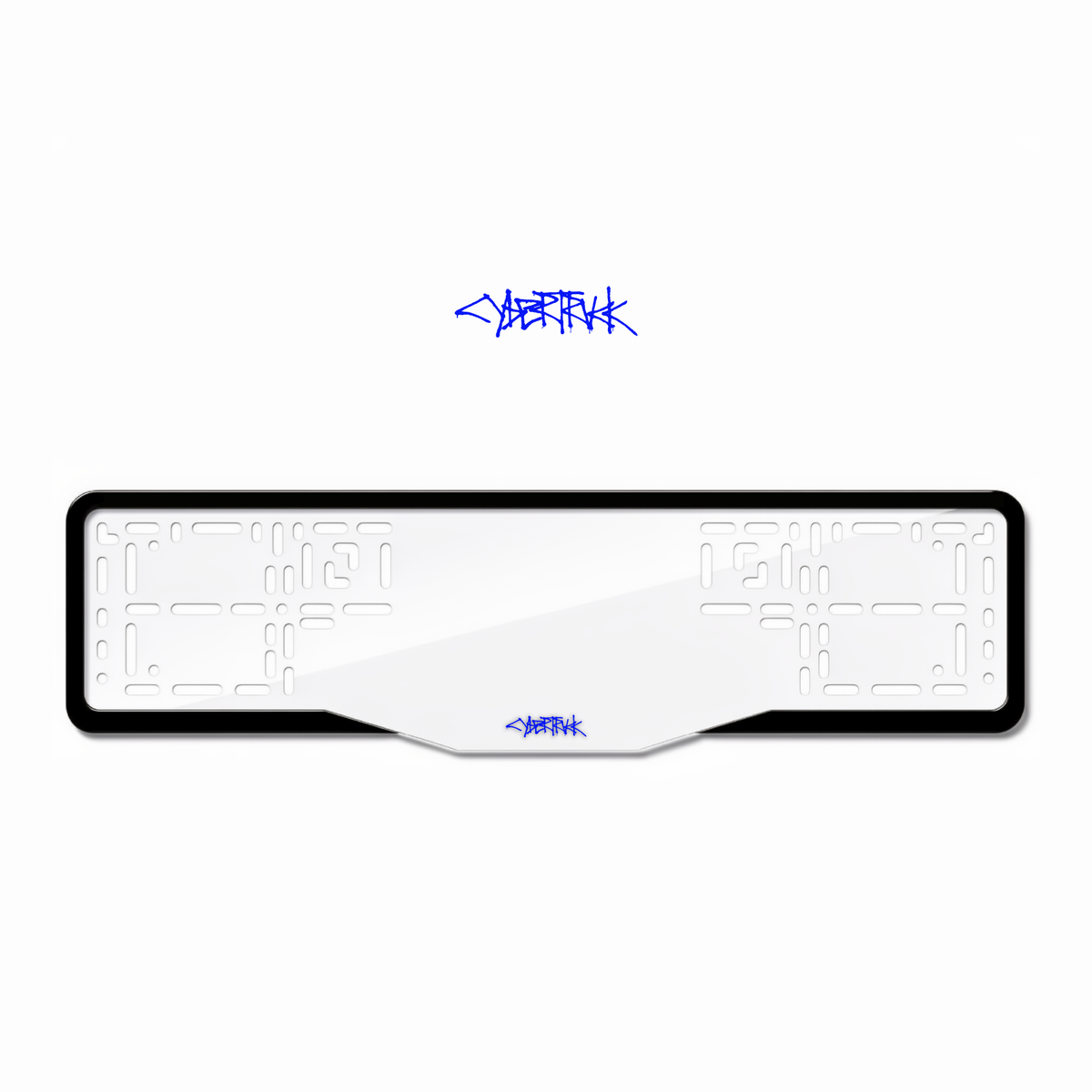 Cadres de plaque d'immatriculation Cybertruck - Bleu - GLASS