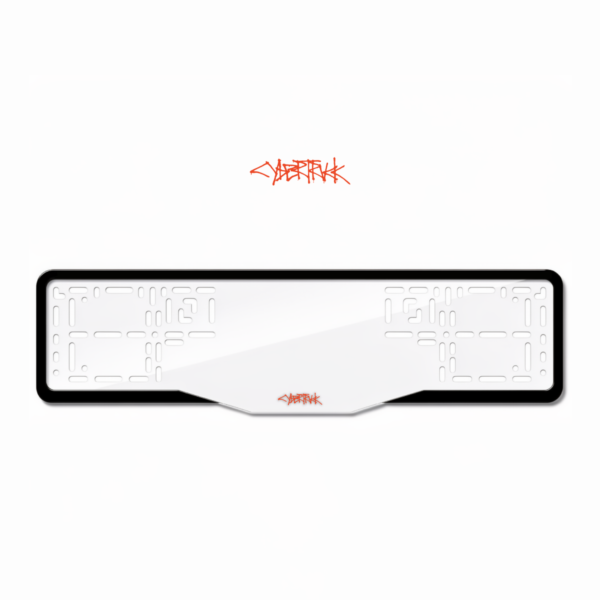 Cadres de plaque d'immatriculation Cybertruck - Rouge - GLASS