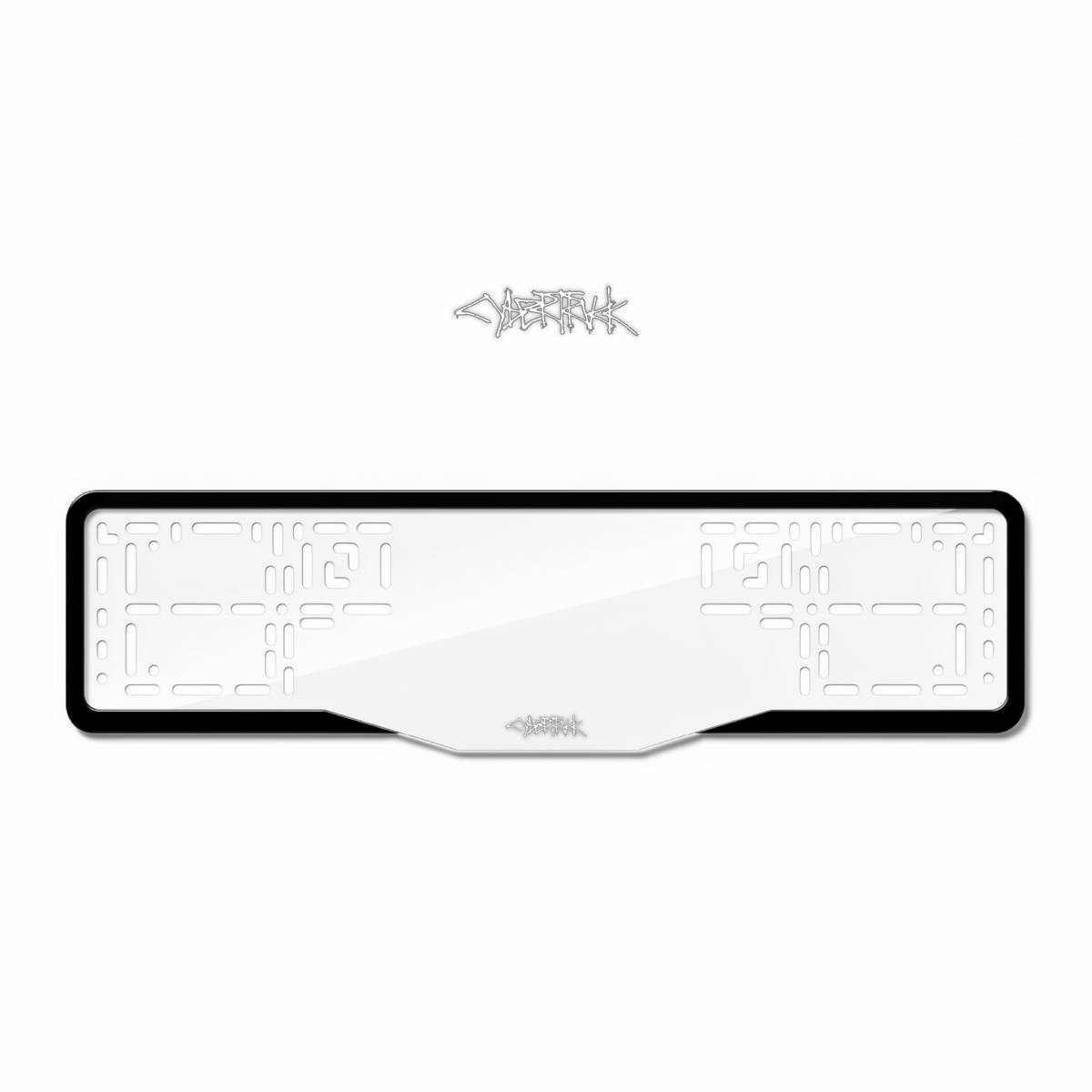 Cadres de plaque d'immatriculation Cybertruck - Blanc - GLASS