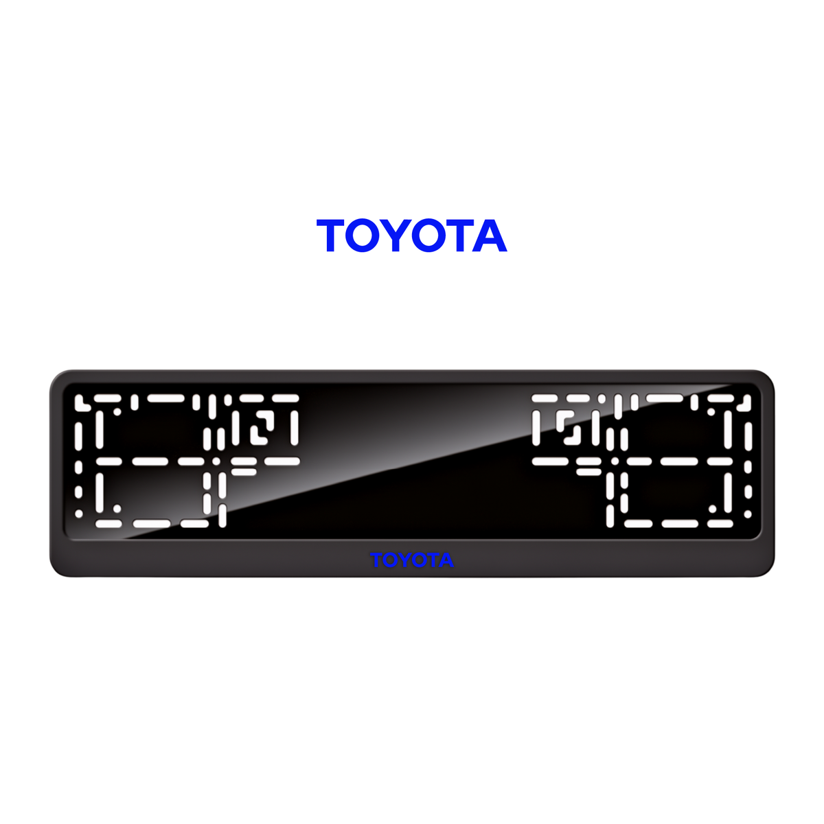 Cadres de plaque d'immatriculation Toyota - Bleu - CLASSIC