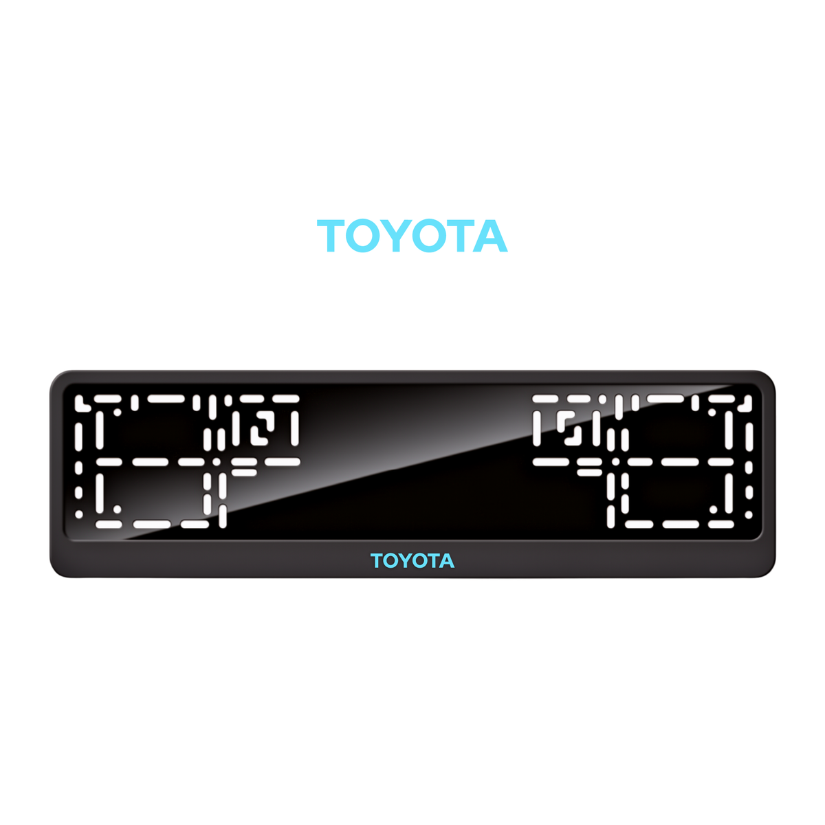 Cadres de plaque d'immatriculation Toyota - Bleu Tiffany - CLASSIC