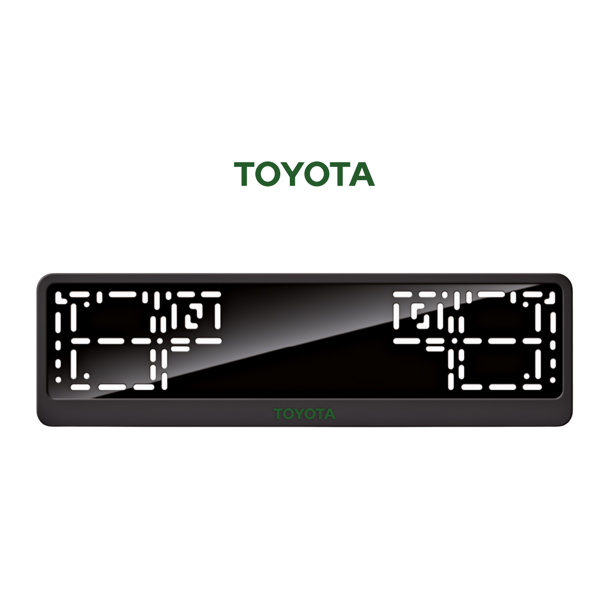 Cadres de plaque d'immatriculation Toyota - Vert - CLASSIC