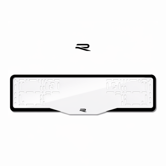 Cadres de plaque d'immatriculation R Line - Noir - GLASS