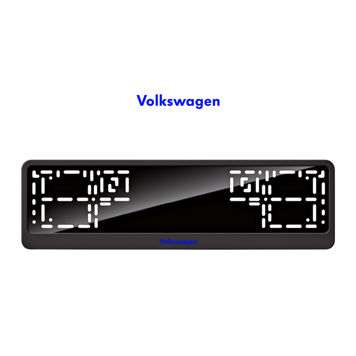 Cadres de plaque d'immatriculation Volkswagen - Bleu - CLASSIC