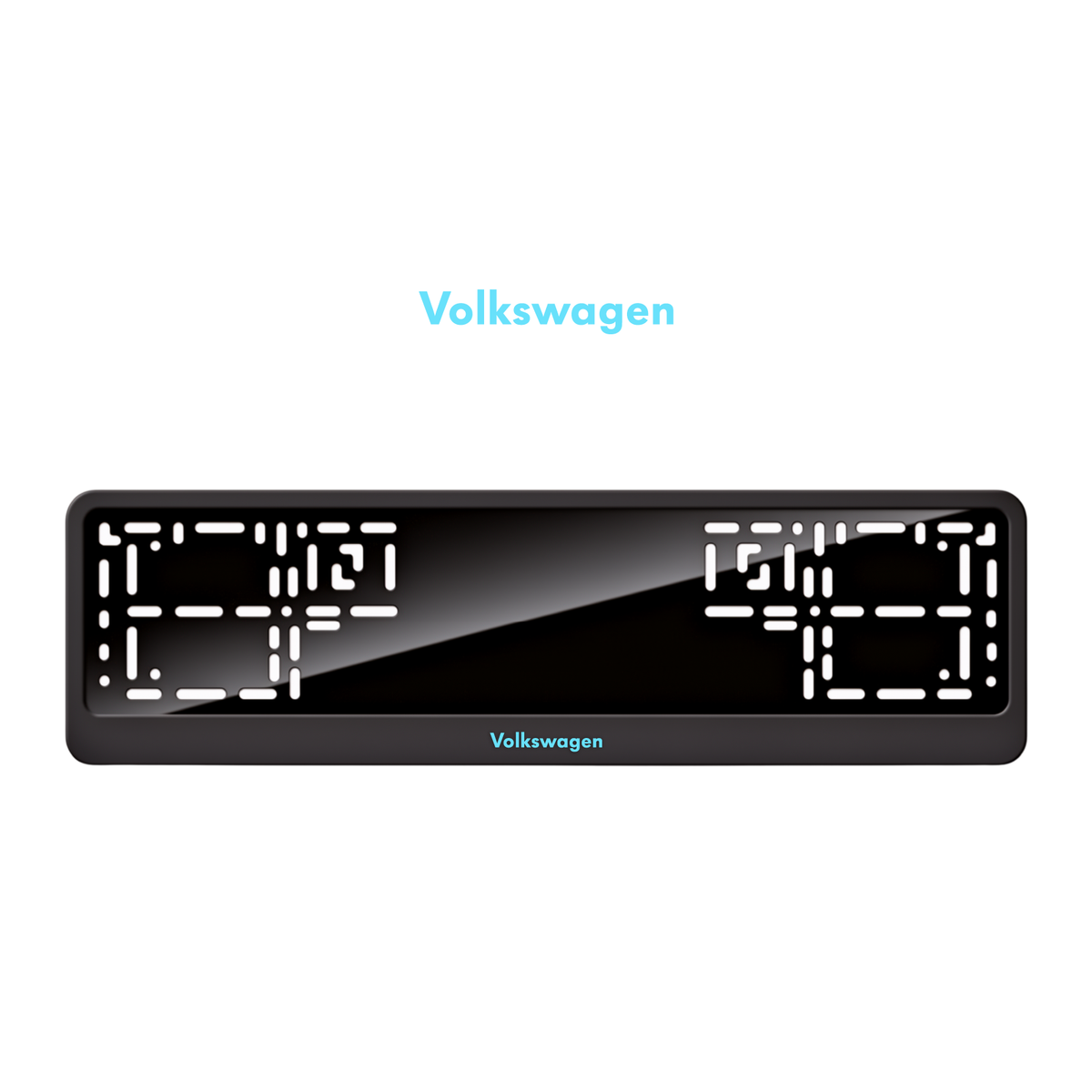 Cadres de plaque d'immatriculation Volkswagen - Bleu Tiffany - CLASSIC