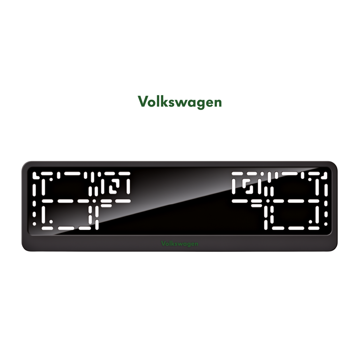 Cadres de plaque d'immatriculation Volkswagen - Vert - CLASSIC