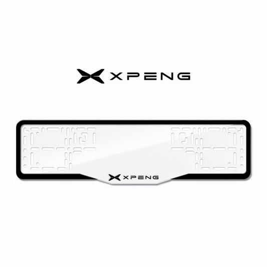 Cadres de plaque d'immatriculation XPeng - Noir - GLASS