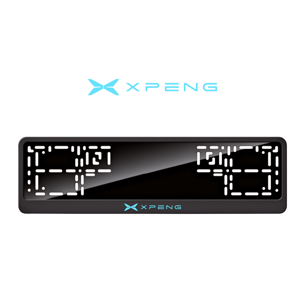 Cadres de plaque d'immatriculation XPeng - Bleu Tiffany - CLASSIC