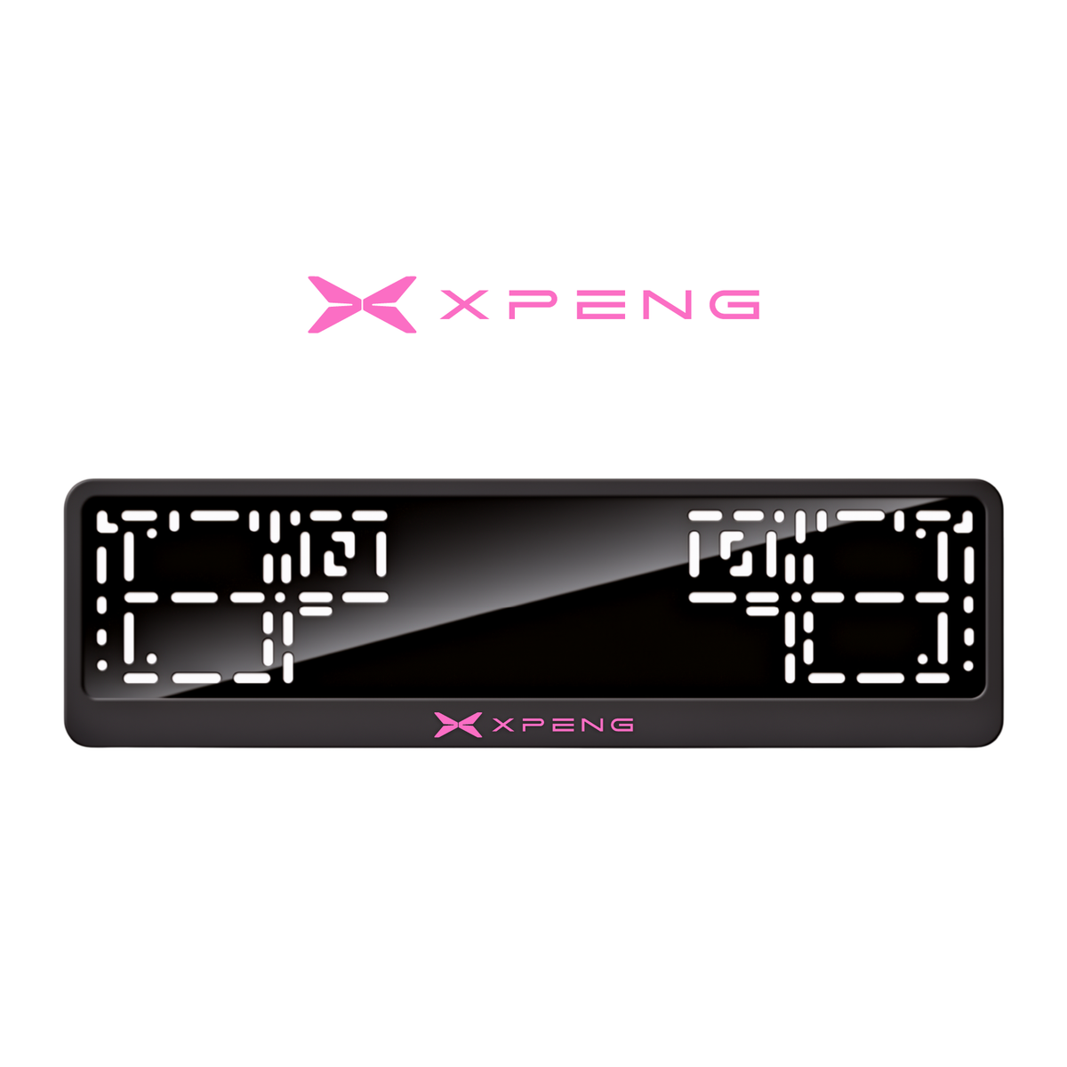Cadres de plaque d'immatriculation XPeng - Rose - CLASSIC