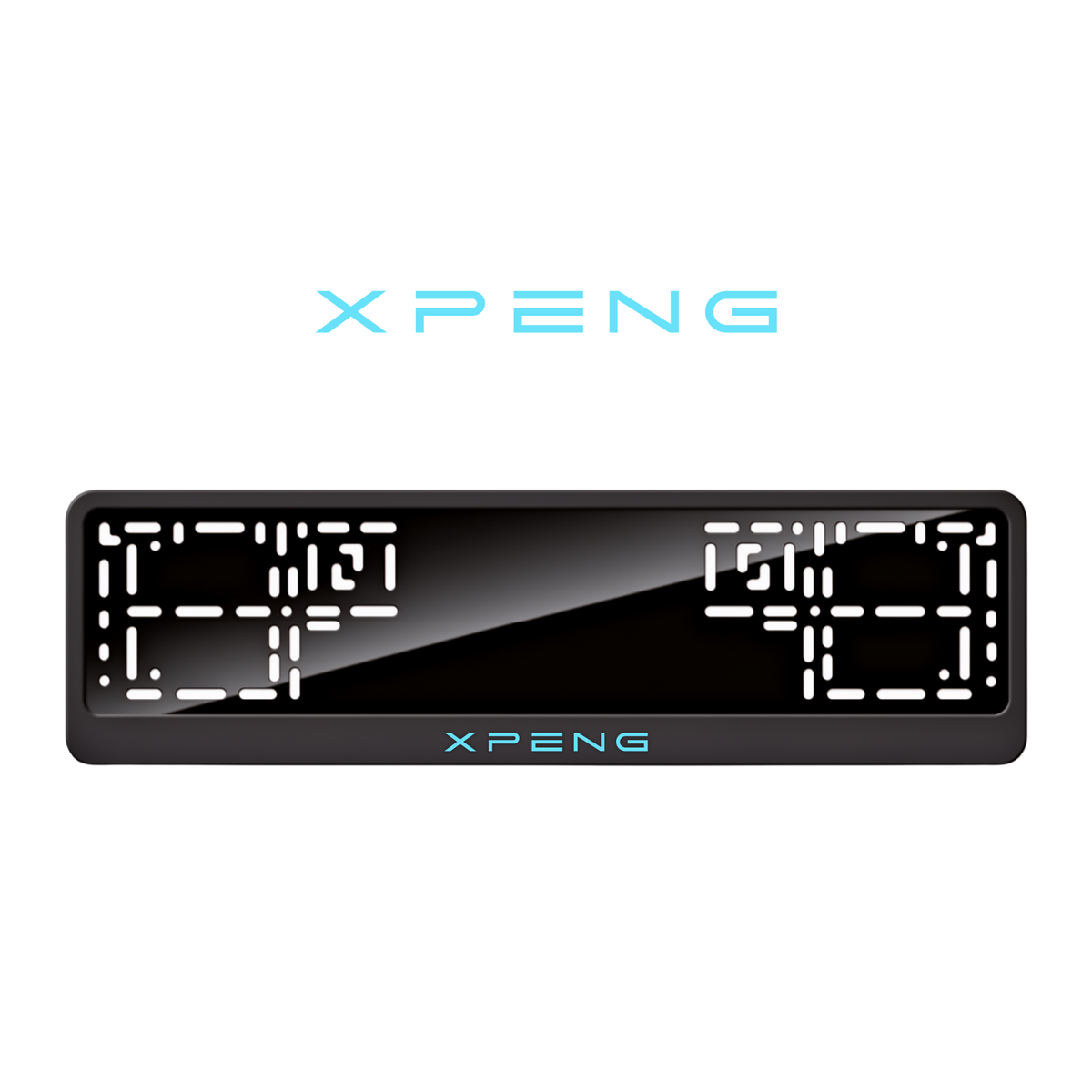 Cadres de plaque d'immatriculation XPeng - Bleu Tiffany - CLASSIC