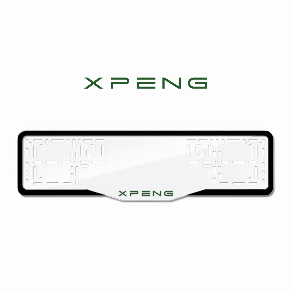 Cadres de plaque d'immatriculation XPeng - Vert - GLASS