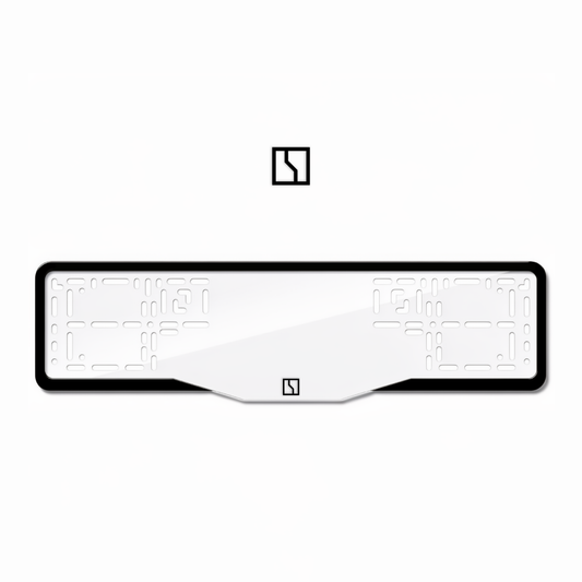 Cadres de plaque d'immatriculation Zeekr Logo - Noir - GLASS