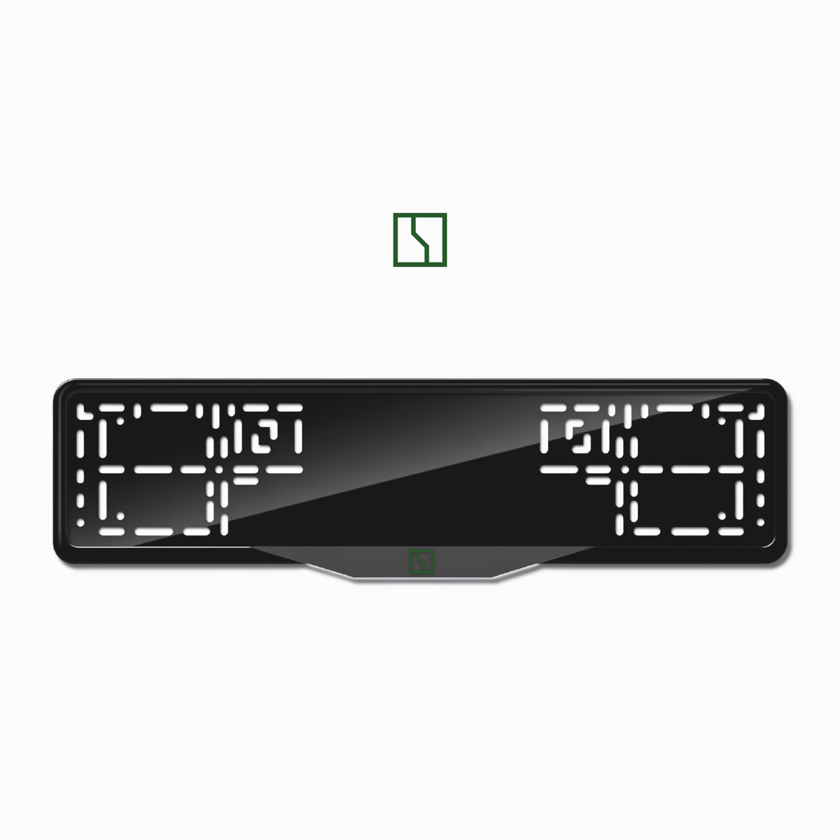 Cadres de plaque d'immatriculation Zeekr Logo - Vert - SATIN